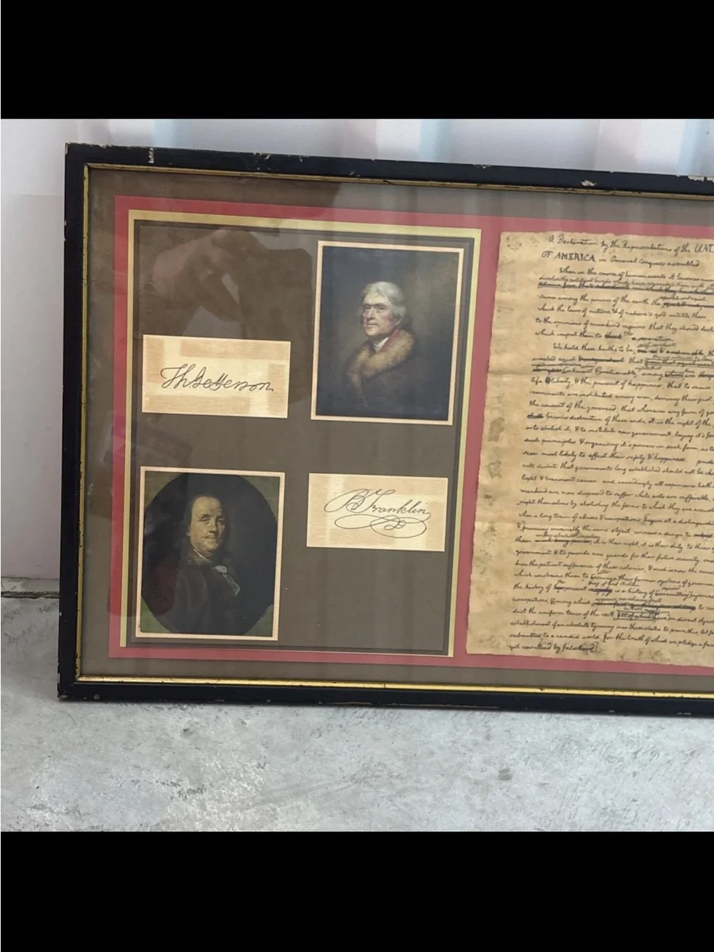 Gallery framed collage